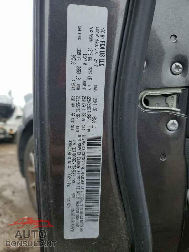 DODGE JOURNEY 2017 - 3C4PDDEG7HT596593