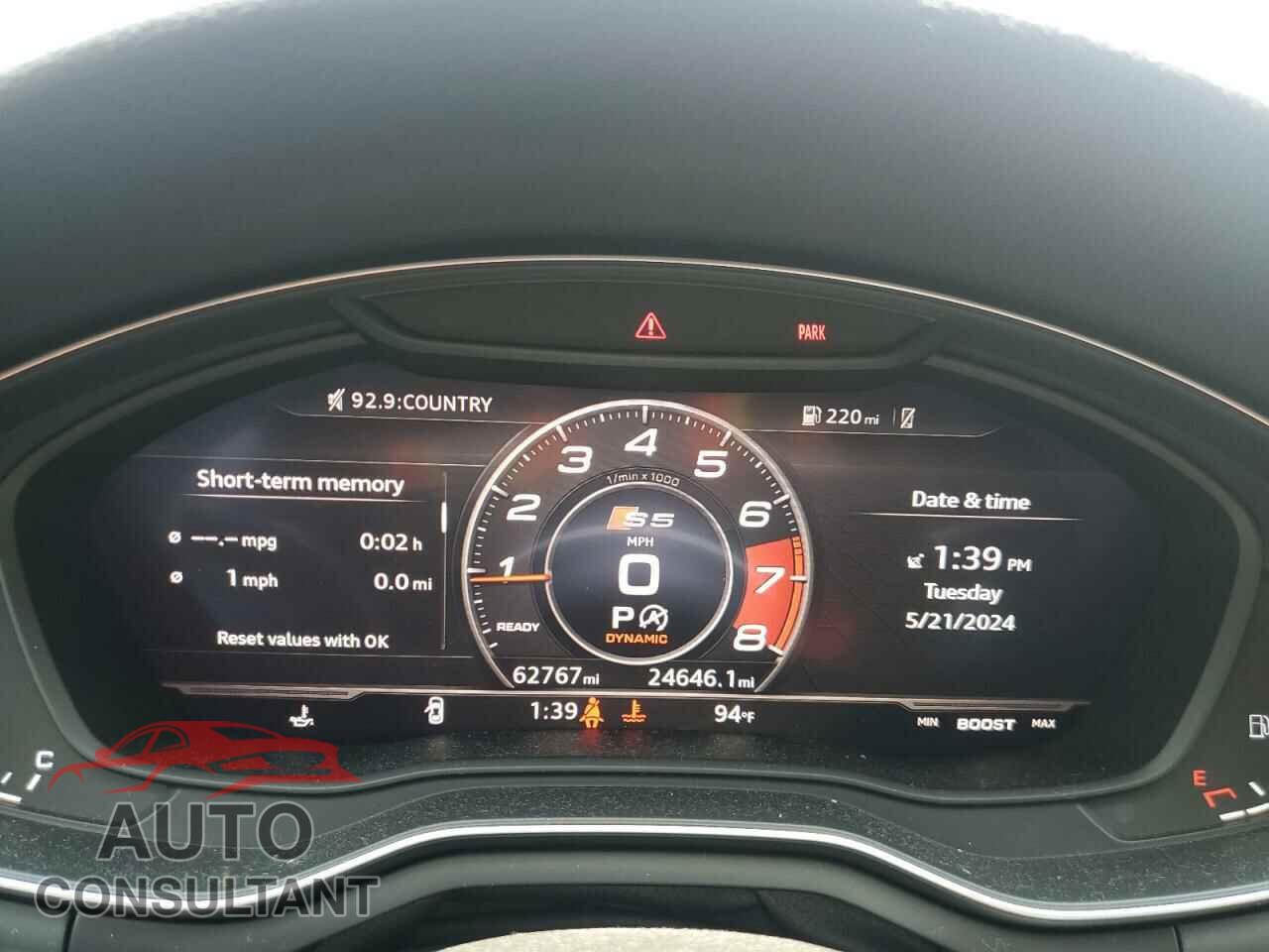 AUDI S5/RS5 2018 - WAUC4CF51JA020532