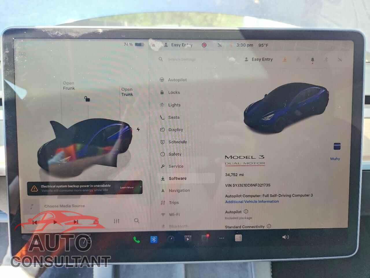 TESLA MODEL 3 2022 - 5YJ3E1EC6NF321735