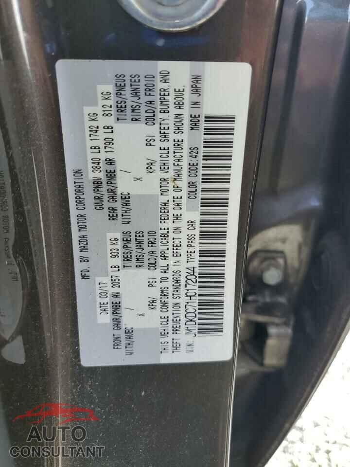 MAZDA CX-3 2017 - JM1DKDC71H0172044