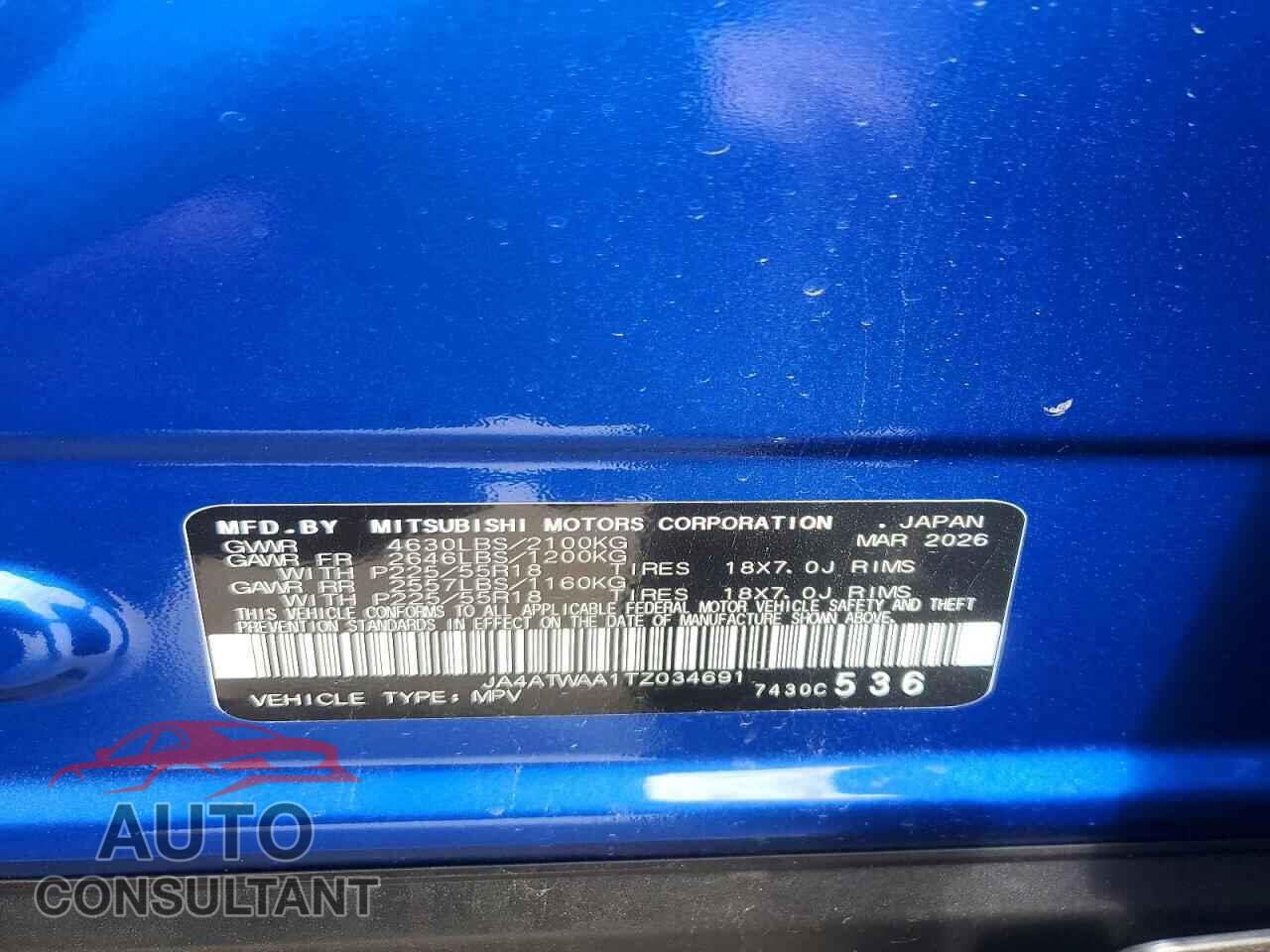 MITSUBISHI ECLIPSE 2024 - JA4ATWAA1TZ034691