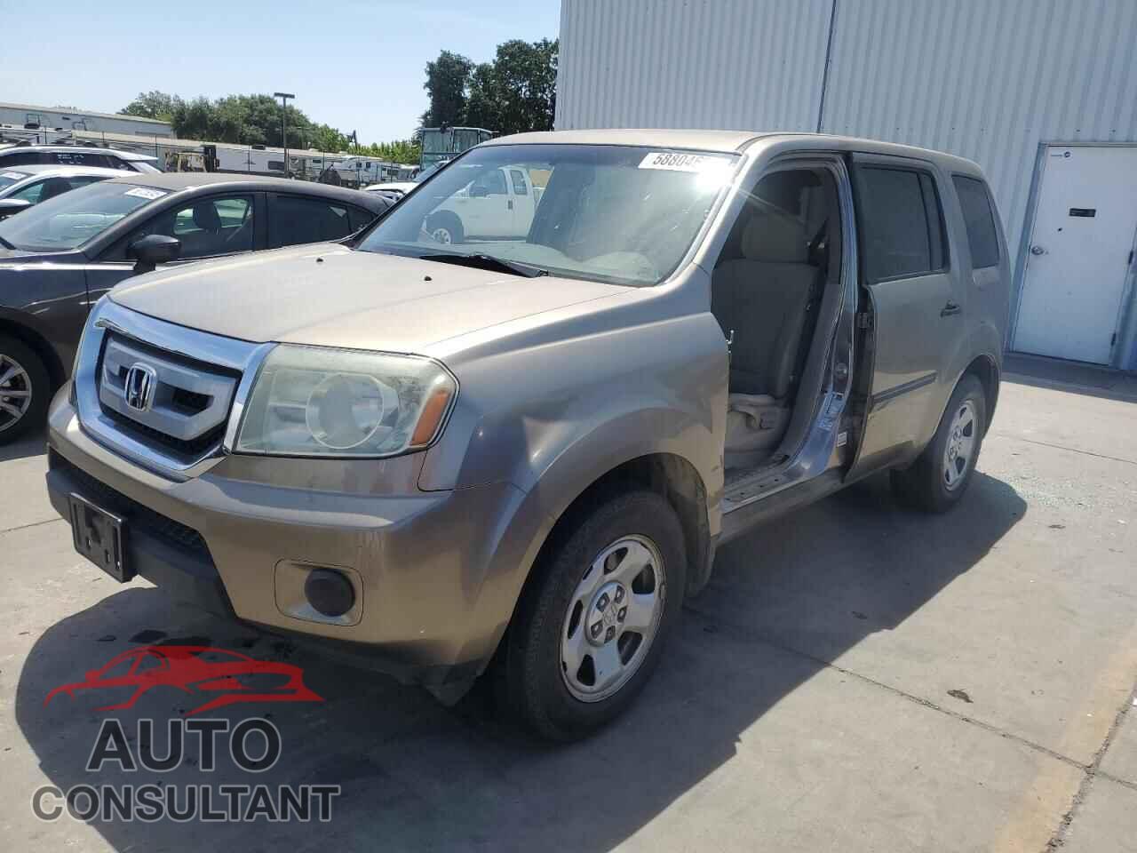 HONDA PILOT 2010 - 5FNYF4H2XAB014666