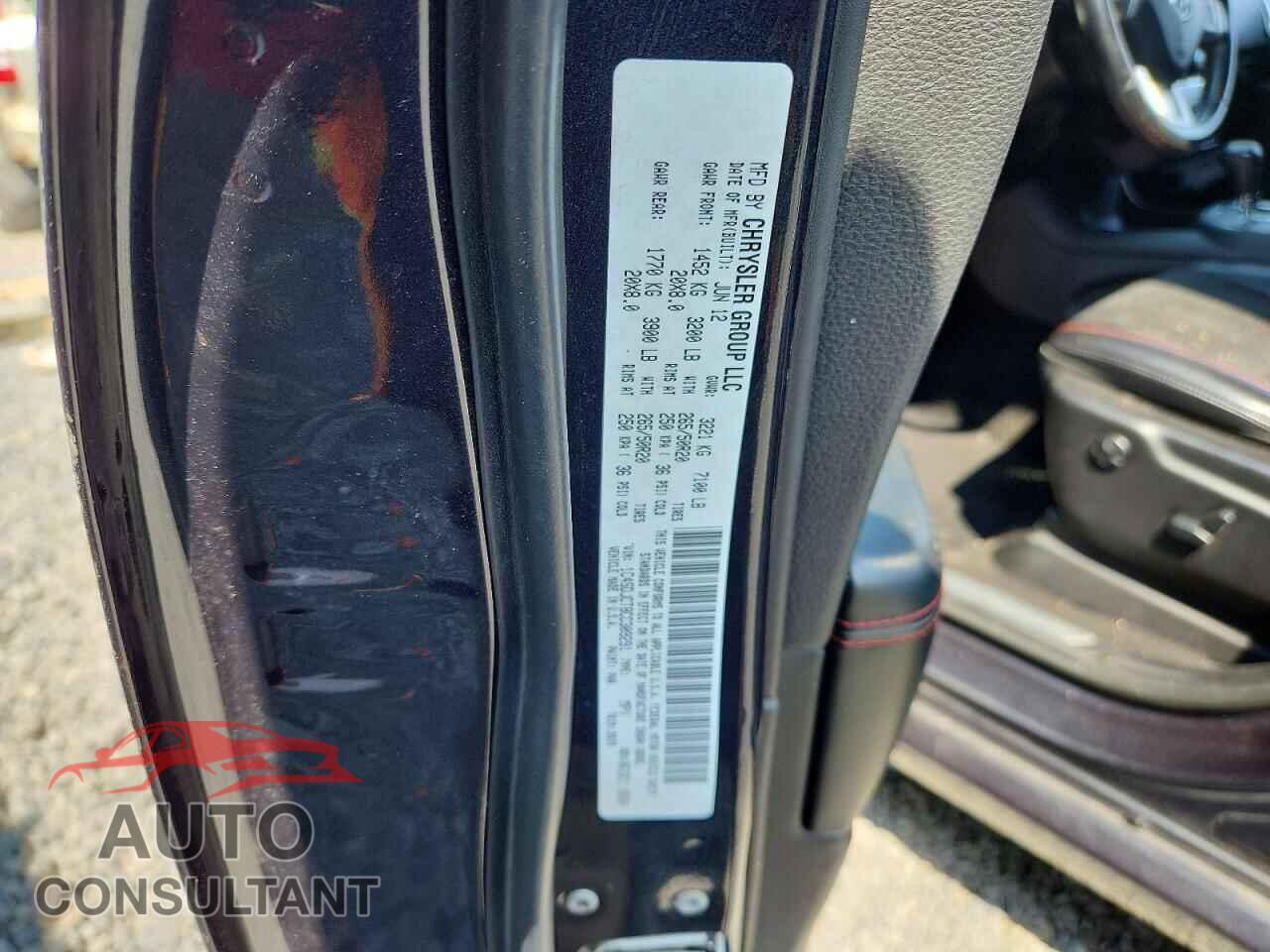DODGE DURANGO 2012 - 1C4SDJCT8CC309291