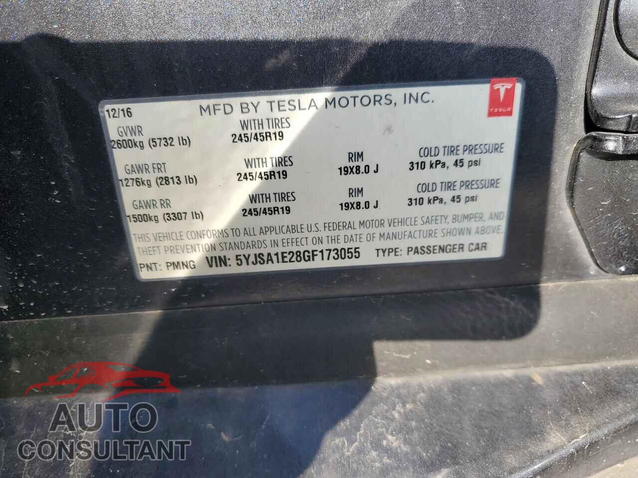 TESLA MODEL S 2016 - 5YJSA1E28GF173055