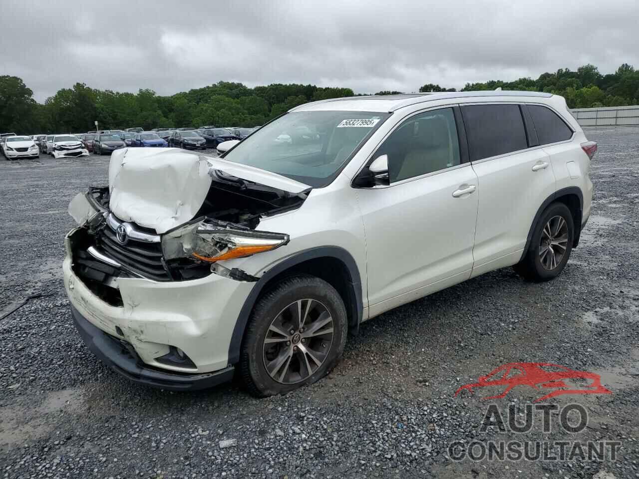 TOYOTA HIGHLANDER 2016 - 5TDJKRFH8GS321971