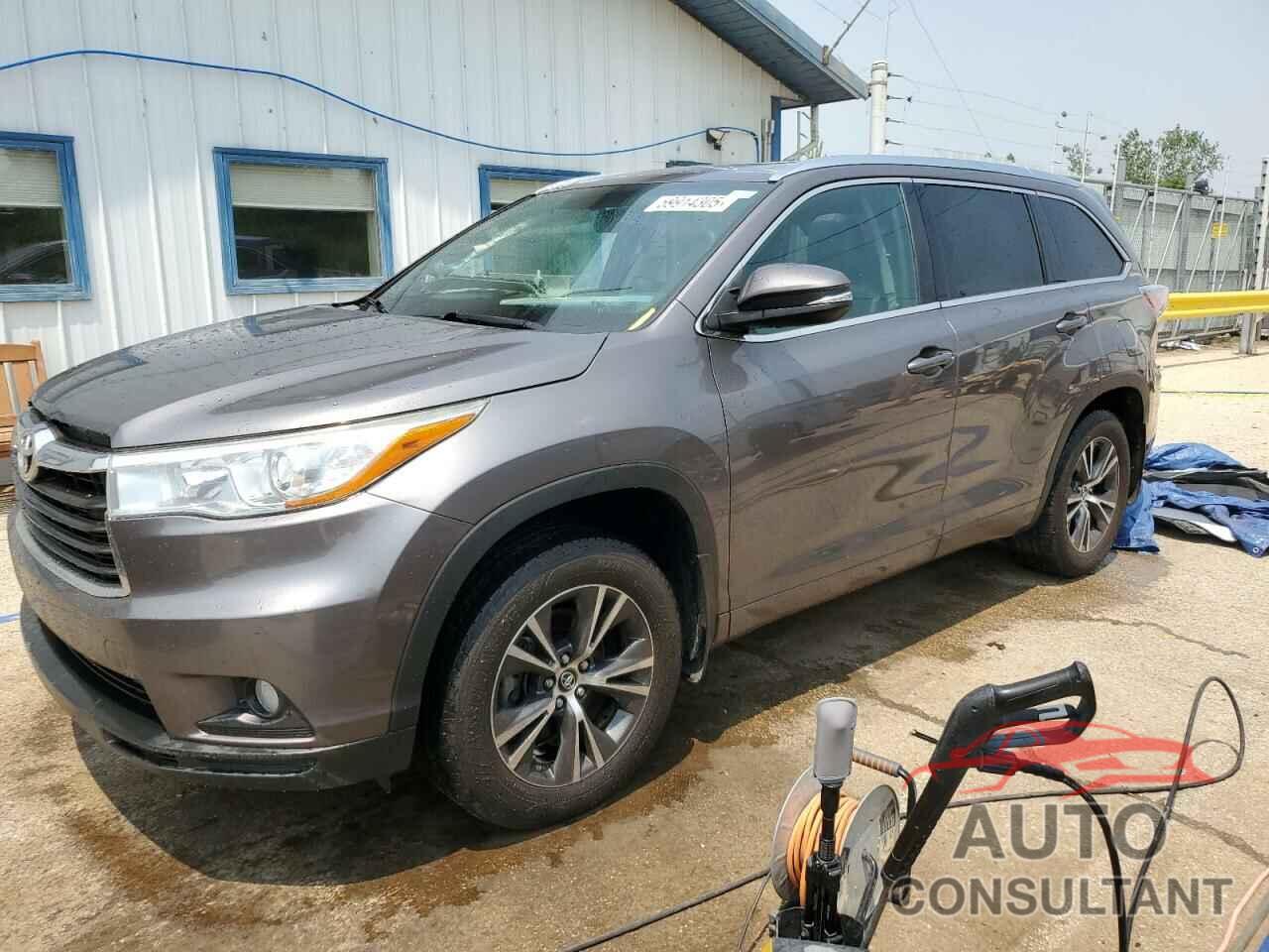 TOYOTA HIGHLANDER 2016 - 5TDJKRFH4GS502677
