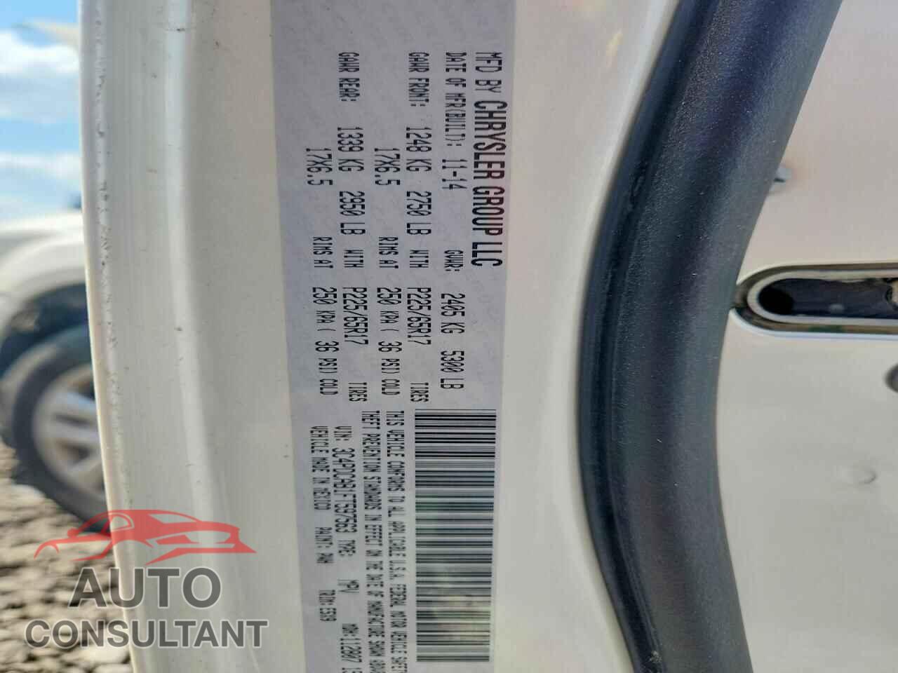 DODGE JOURNEY 2015 - 3C4PDCAB1FT597563