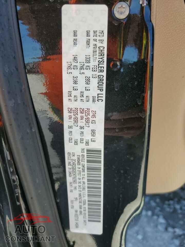 DODGE CARAVAN 2013 - 2C4RDGBG8DR702965