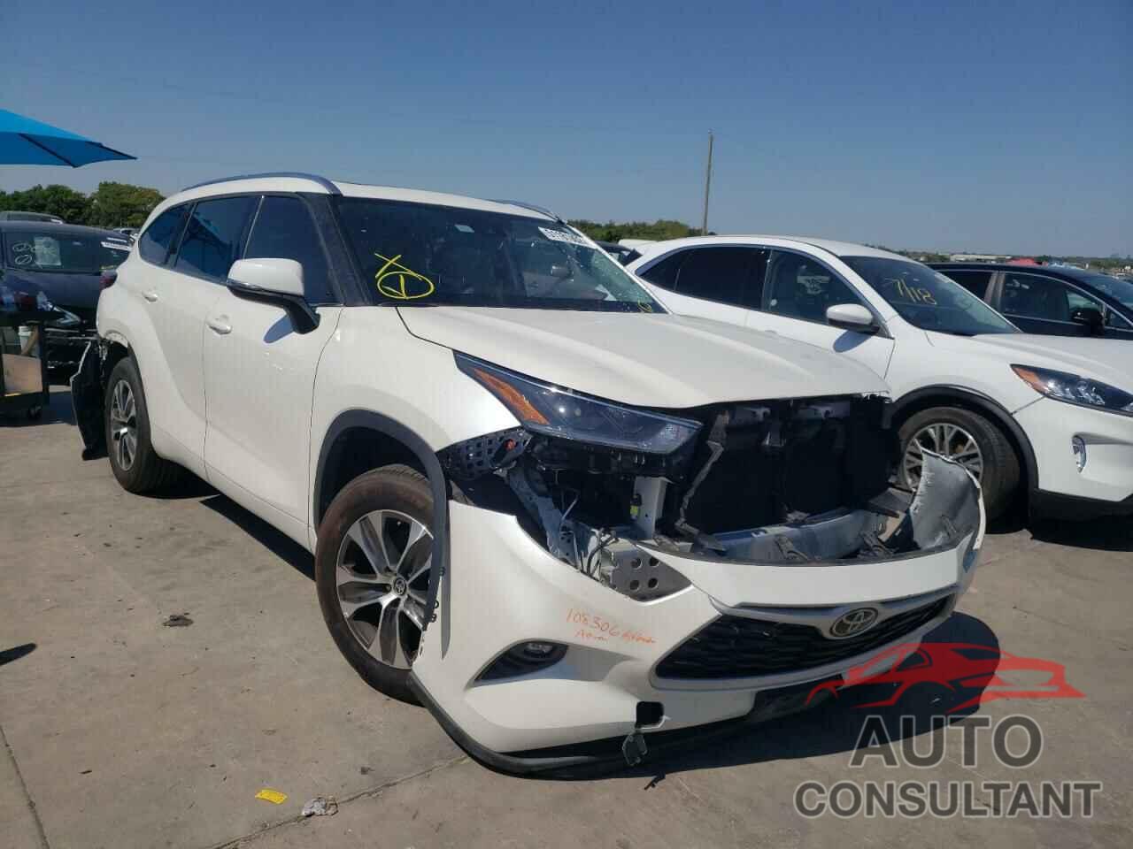 TOYOTA HIGHLANDER 2021 - 5TDGZRAH0MS052552