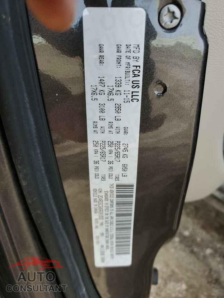 DODGE CARAVAN 2016 - 2C4RDGCG0GR201832