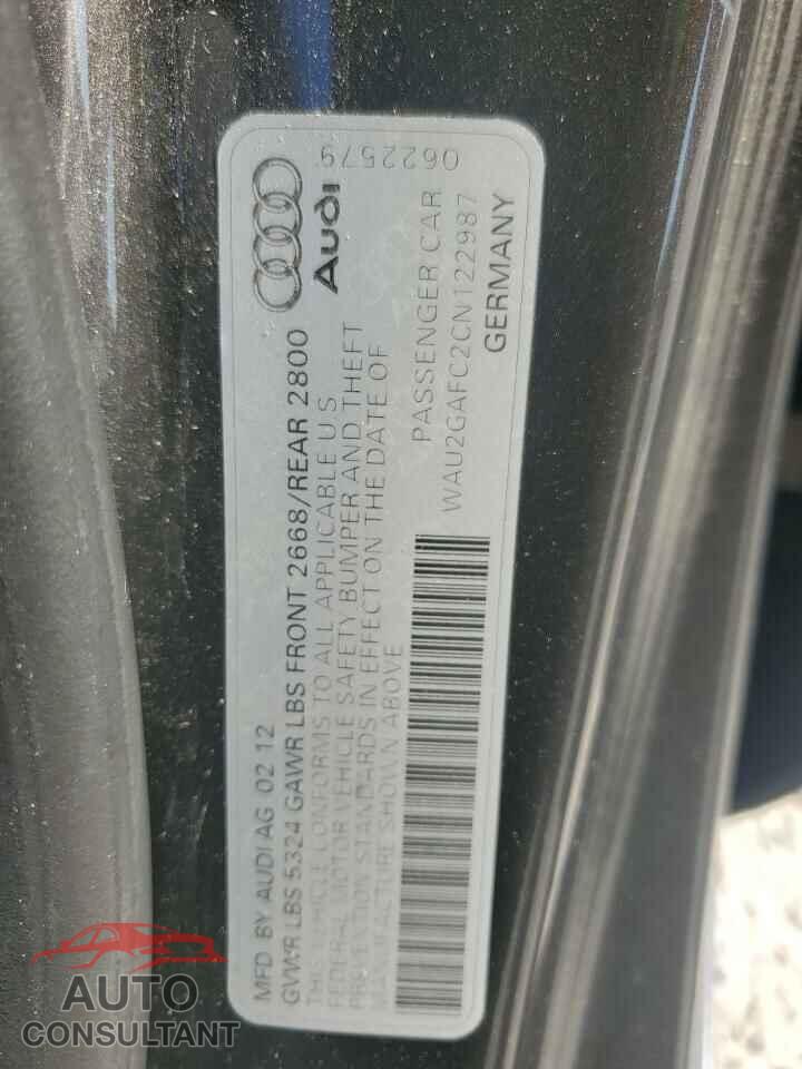 AUDI A7 2012 - WAU2GAFC2CN122987