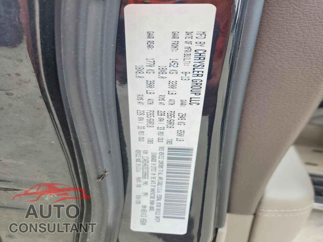 DODGE DURANGO 2013 - 1C4RDHAG9DC698666