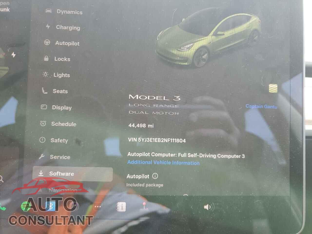 TESLA MODEL 3 2022 - 5YJ3E1EB2NF111804