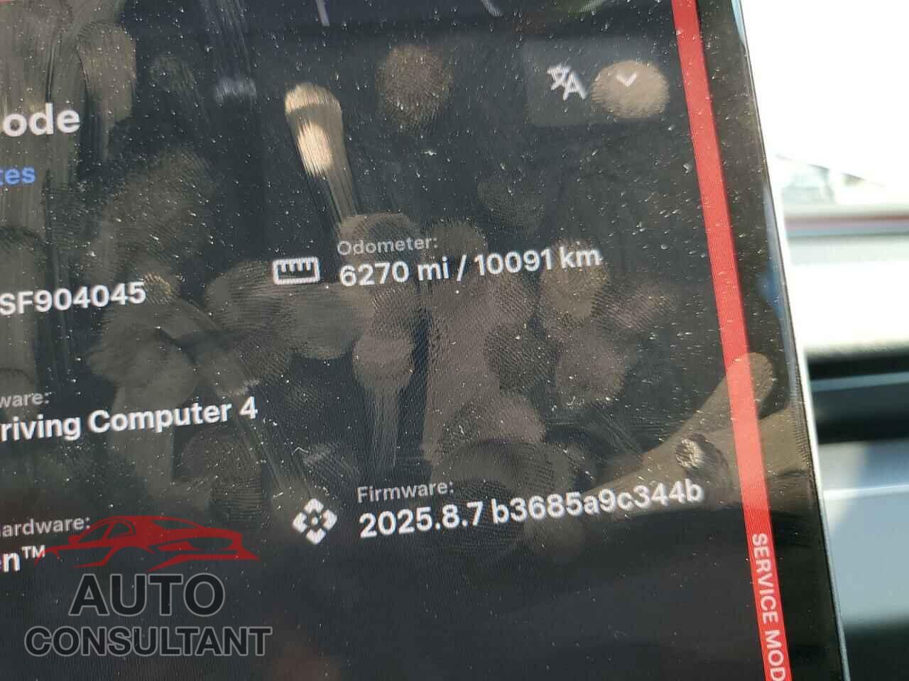 TESLA MODEL 3 2025 - 5YJ3E1EA1SF904045