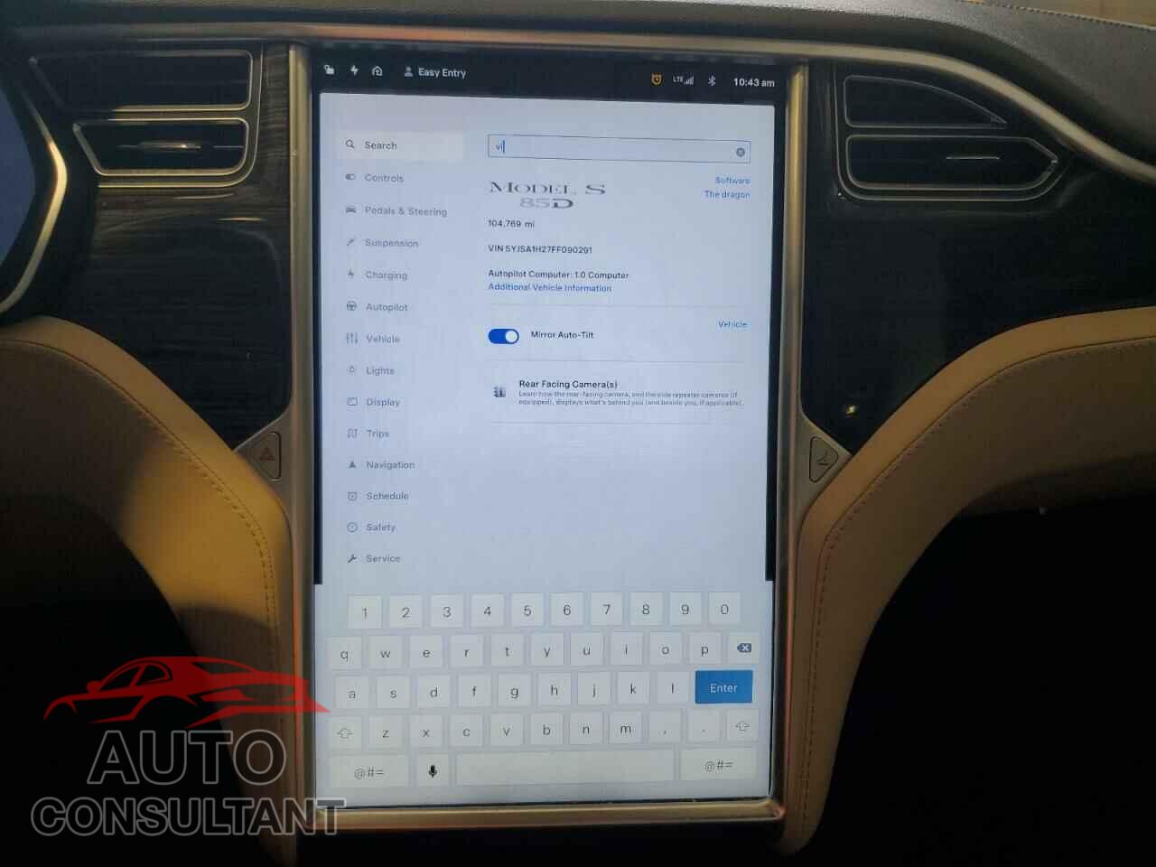 TESLA MODEL S 2015 - 5YJSA1H27FF090291