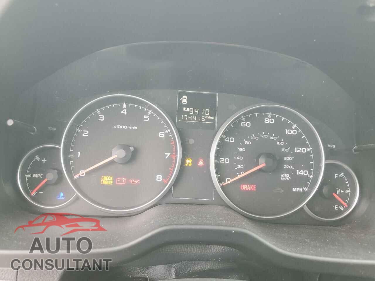 SUBARU OUTBACK 2013 - 4S4BRBAC3D1302526
