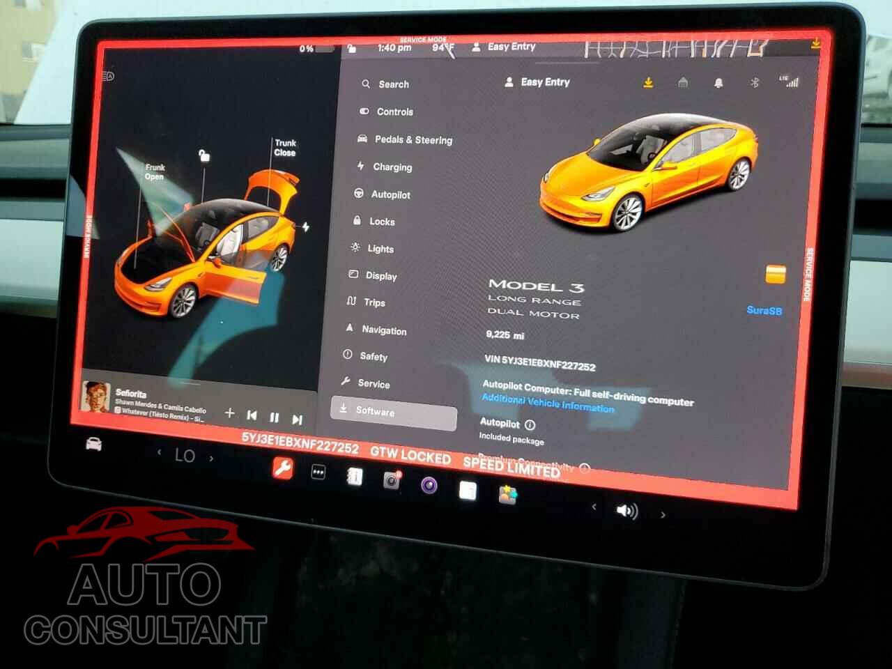TESLA MODEL 3 2022 - 5YJ3E1EBXNF227252