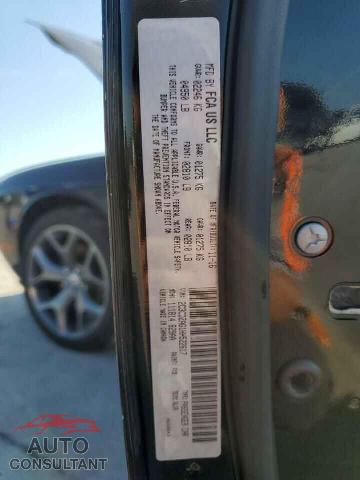DODGE CHALLENGER 2017 - 2C3CDZAG1HH522617