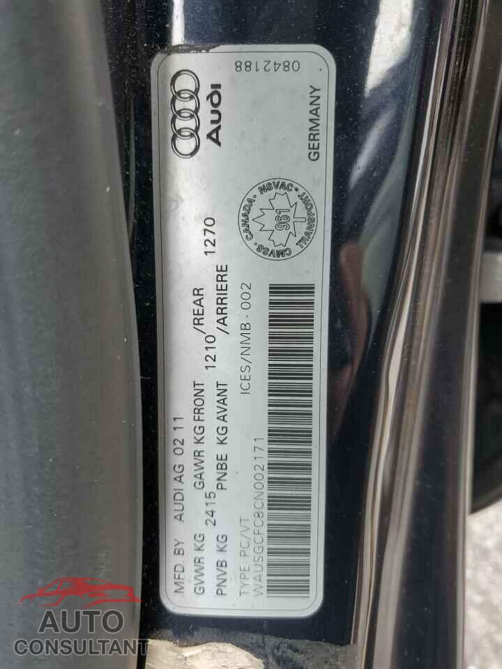 AUDI A7 2012 - WAUSGCFC8CN002171