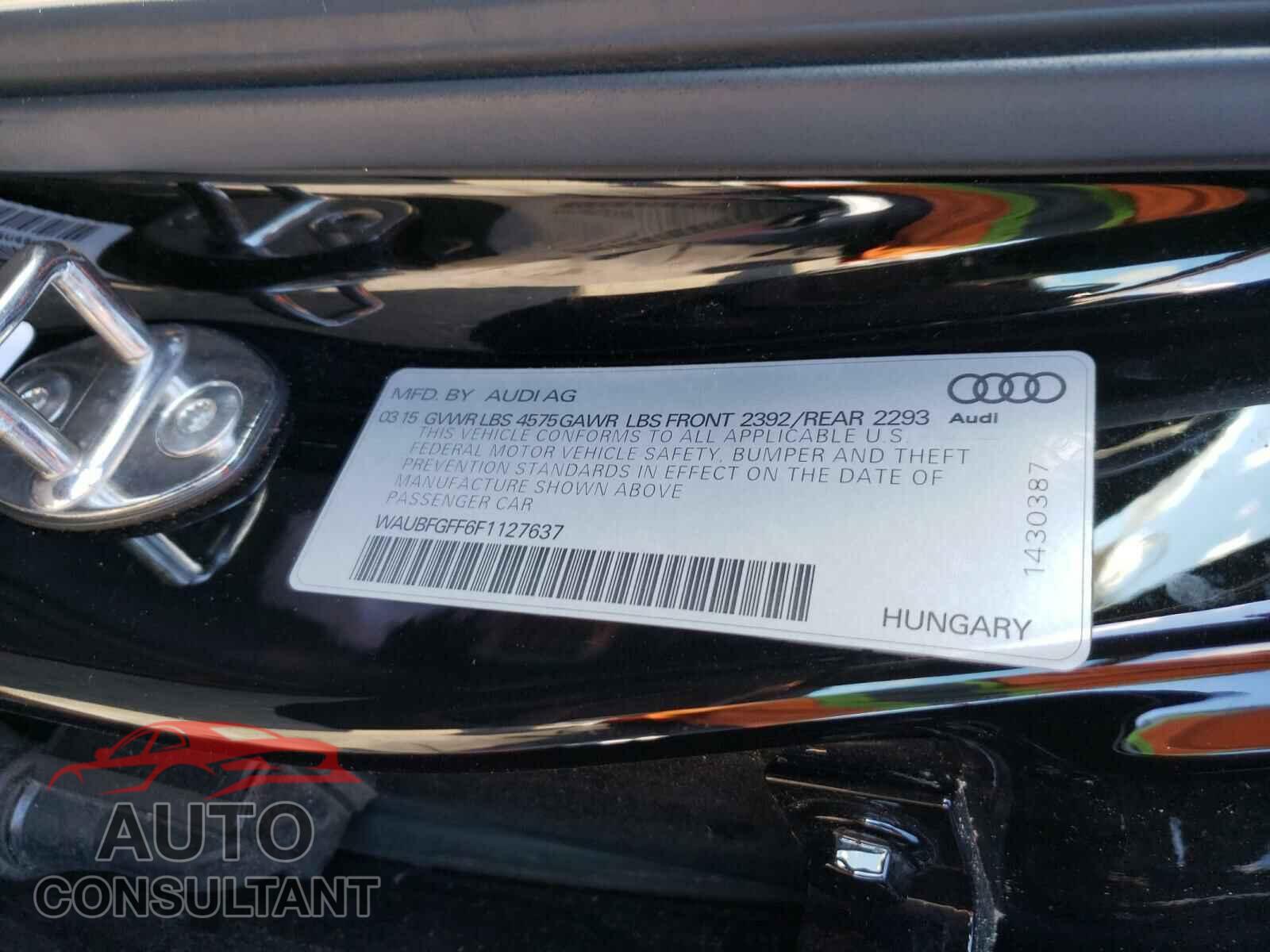 AUDI A3 2015 - WAUBFGFF6F1127637
