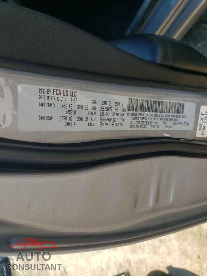 DODGE DURANGO 2017 - 1C4RDJDG9HC870705