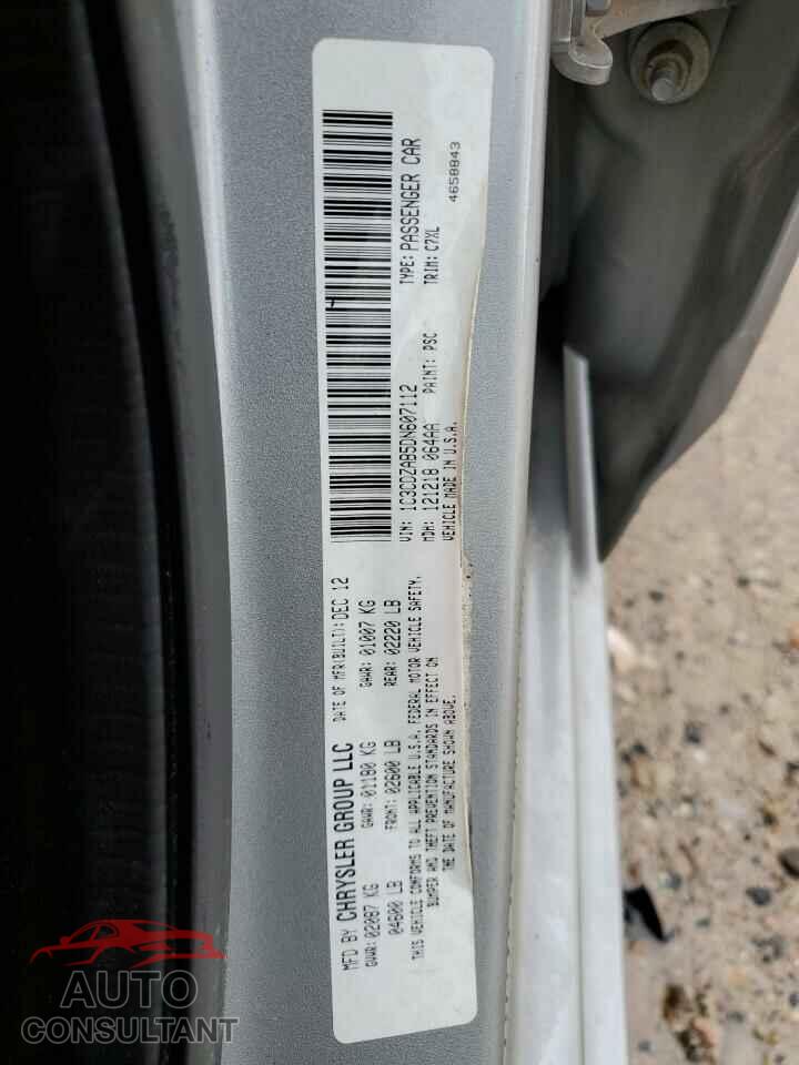 DODGE AVENGER 2013 - 1C3CDZAB5DN607112