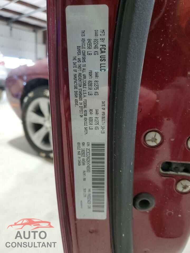 DODGE CHALLENGER 2019 - 2C3CDZAG2KH746583
