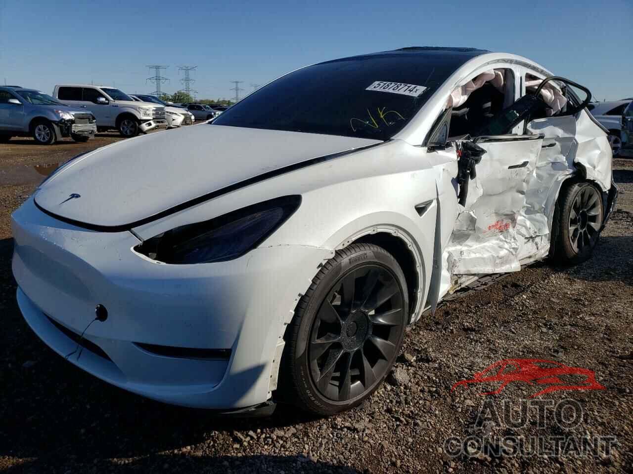 TESLA MODEL Y 2022 - 7SAYGDEE5NF450300