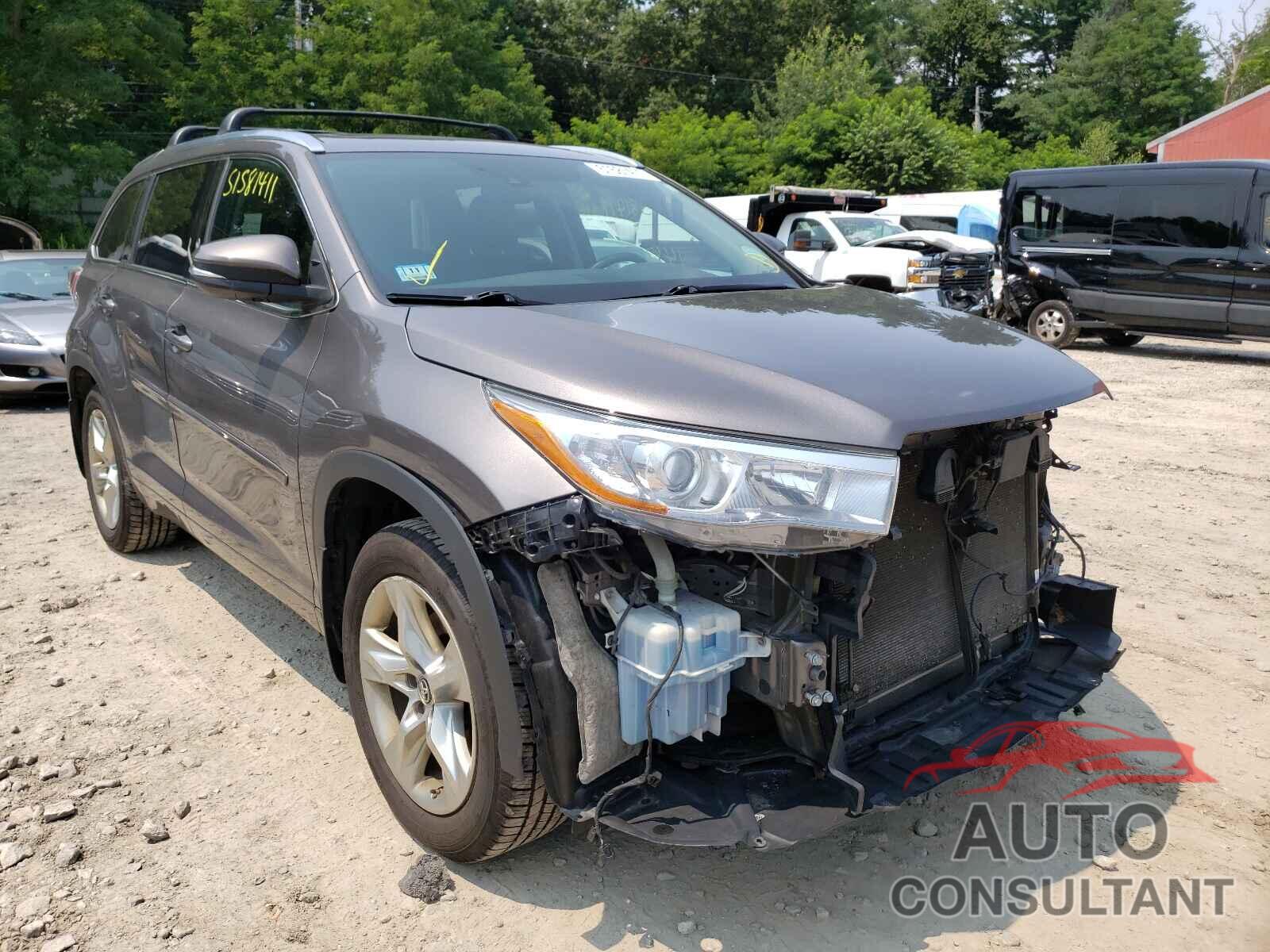 TOYOTA HIGHLANDER 2016 - 5TDDKRFH2GS340416