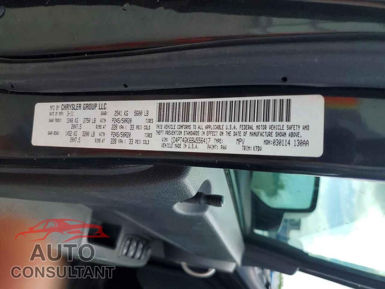 DODGE NITRO 2011 - 1D4PT4GK6BW556417