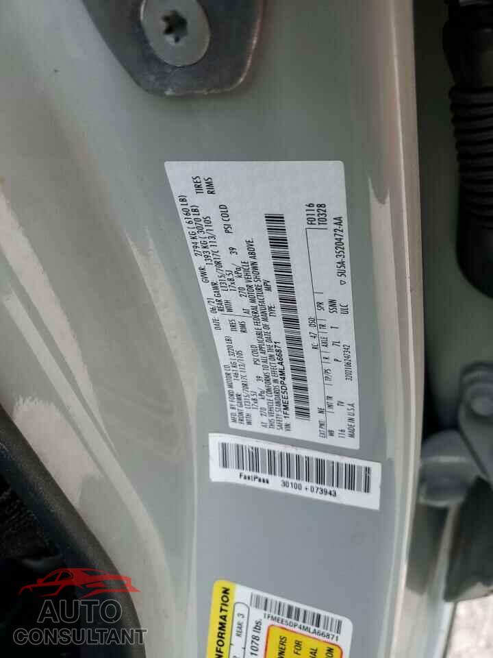 FORD BRONCO 2021 - 1FMEE5DP4MLA66871