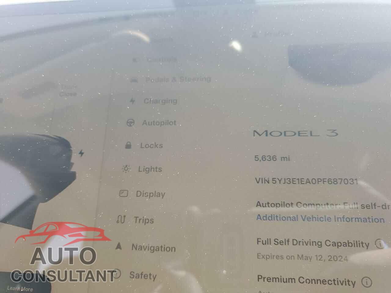 TESLA MODEL 3 2023 - 5YJ3E1EA0PF687031