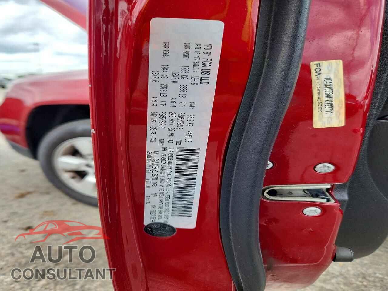 JEEP COMPASS 2017 - 1C4NJCEB4HD182711