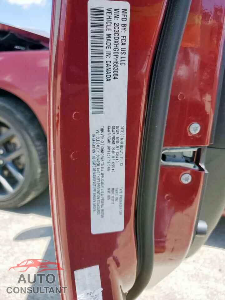 DODGE CHARGER 2023 - 2C3CDXHG0PH683064