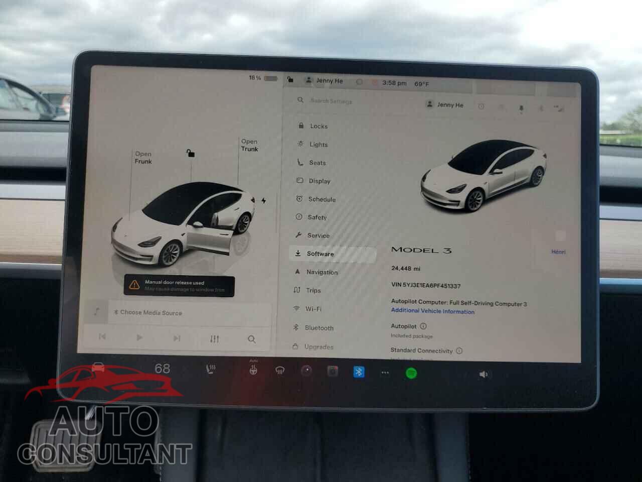 TESLA MODEL 3 2023 - 5YJ3E1EA6PF451337