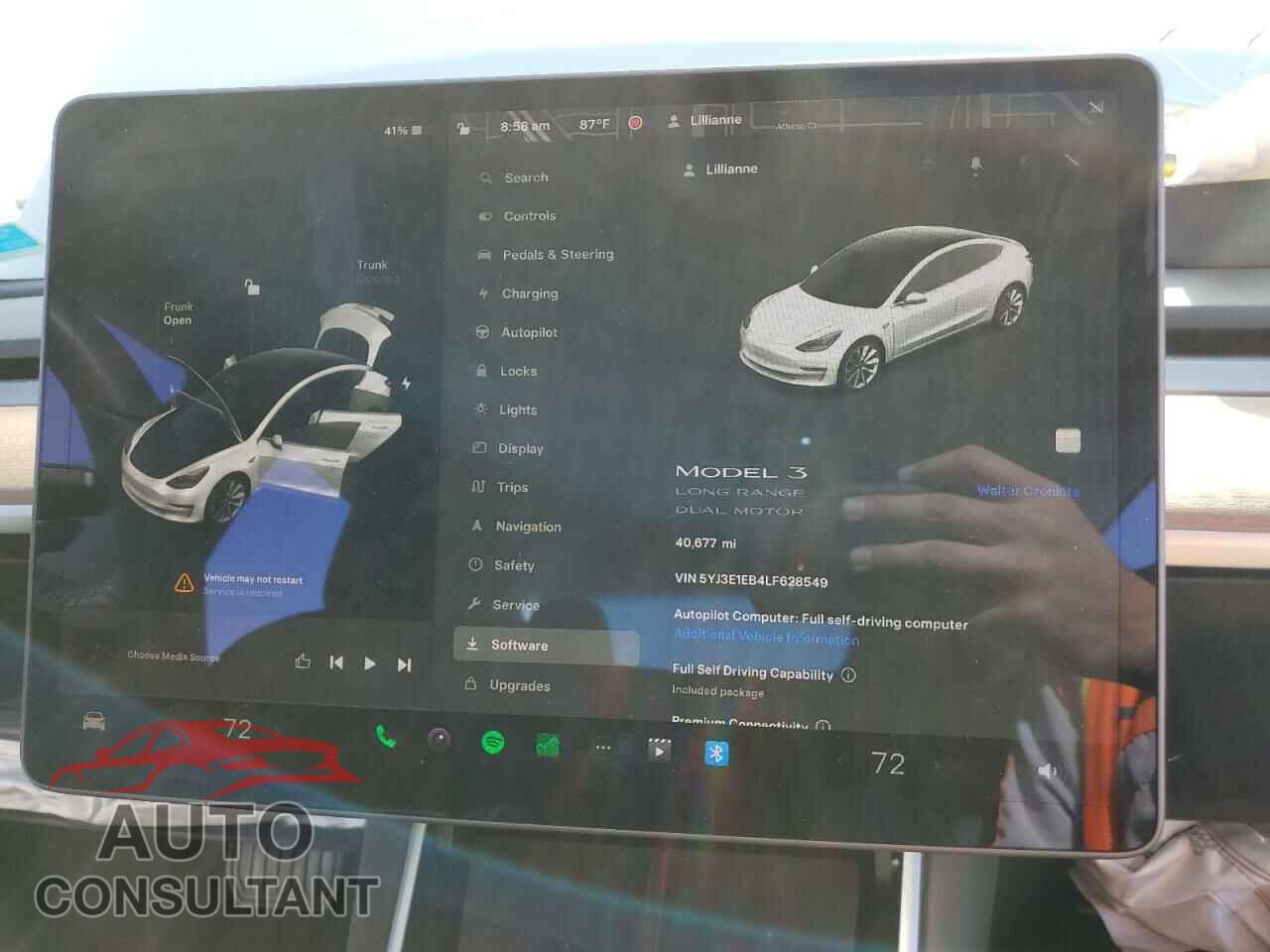 TESLA MODEL 3 2020 - 5YJ3E1EB4LF628549
