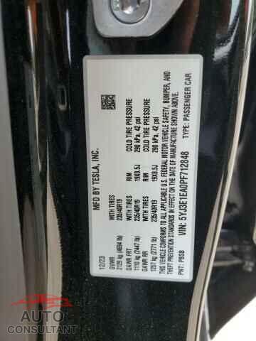 TESLA MODEL 3 2023 - 5YJ3E1EA0PF712848