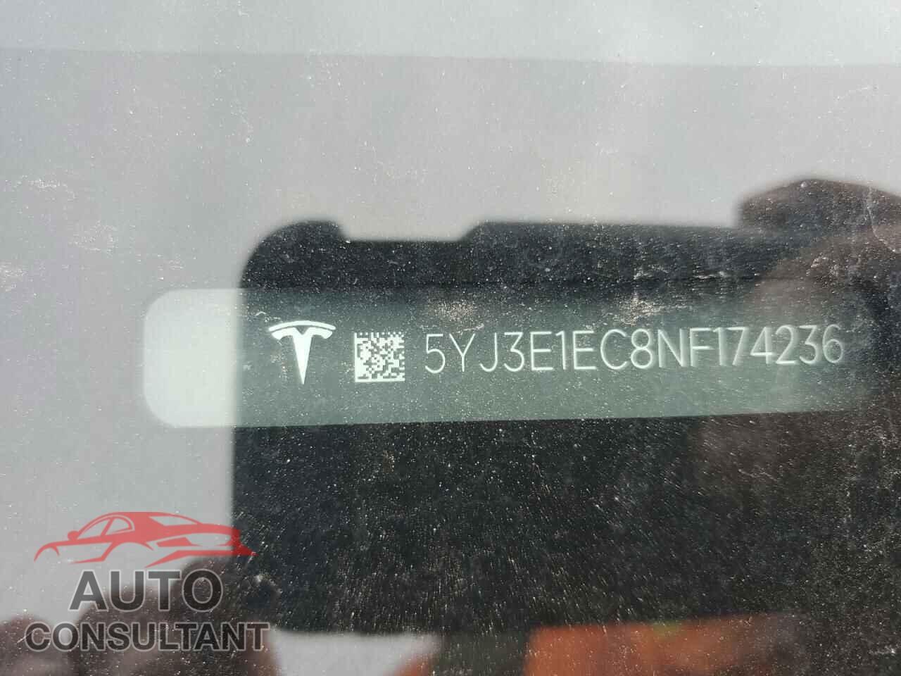 TESLA MODEL 3 2022 - 5YJ3E1EC8NF174236