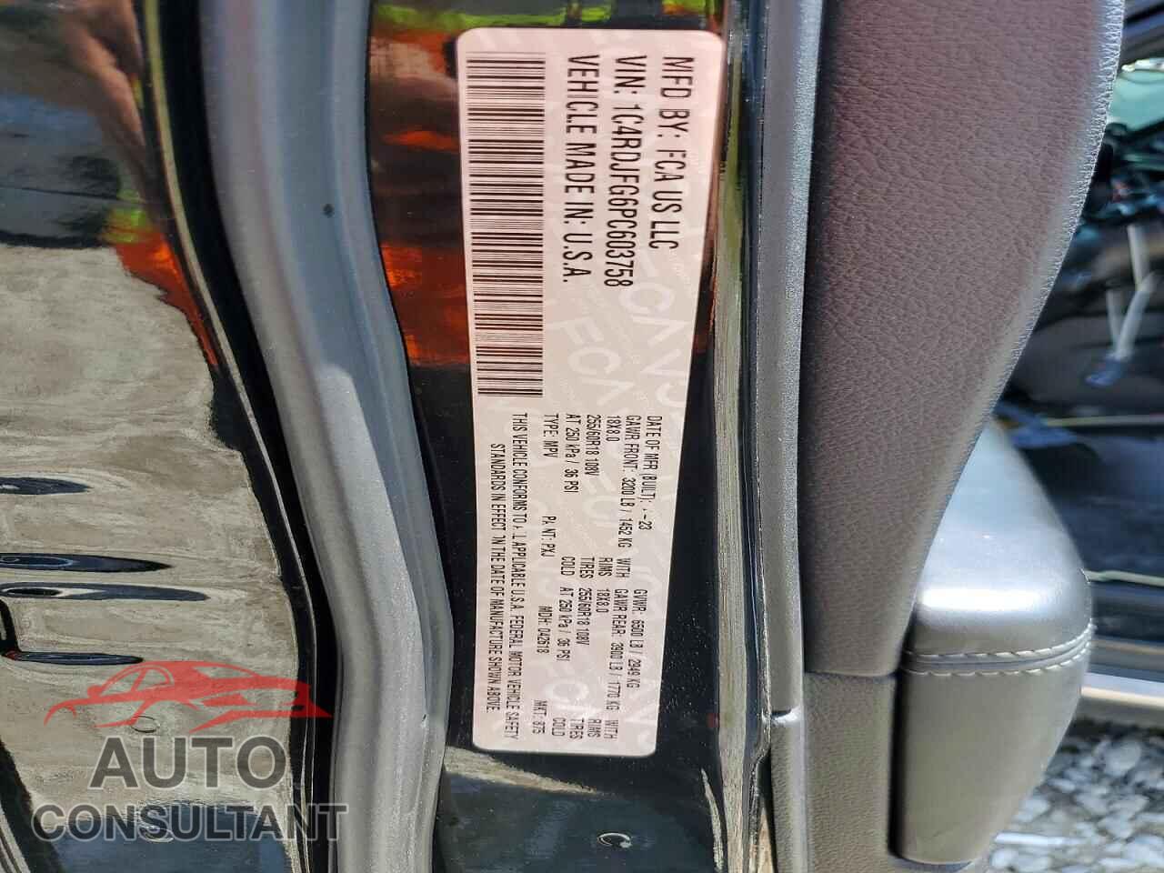 DODGE DURANGO 2023 - 1C4RDJFG6PC603758