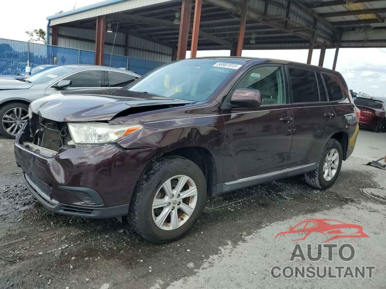 TOYOTA HIGHLANDER 2012 - 5TDZA3EH5CS019231