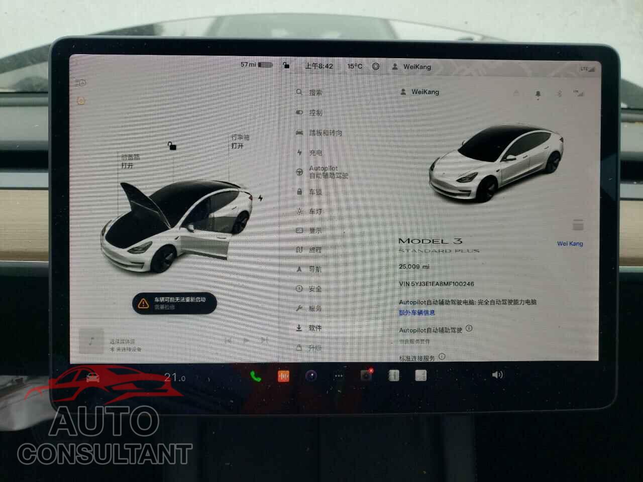 TESLA MODEL 3 2021 - 5YJ3E1EA8MF100246