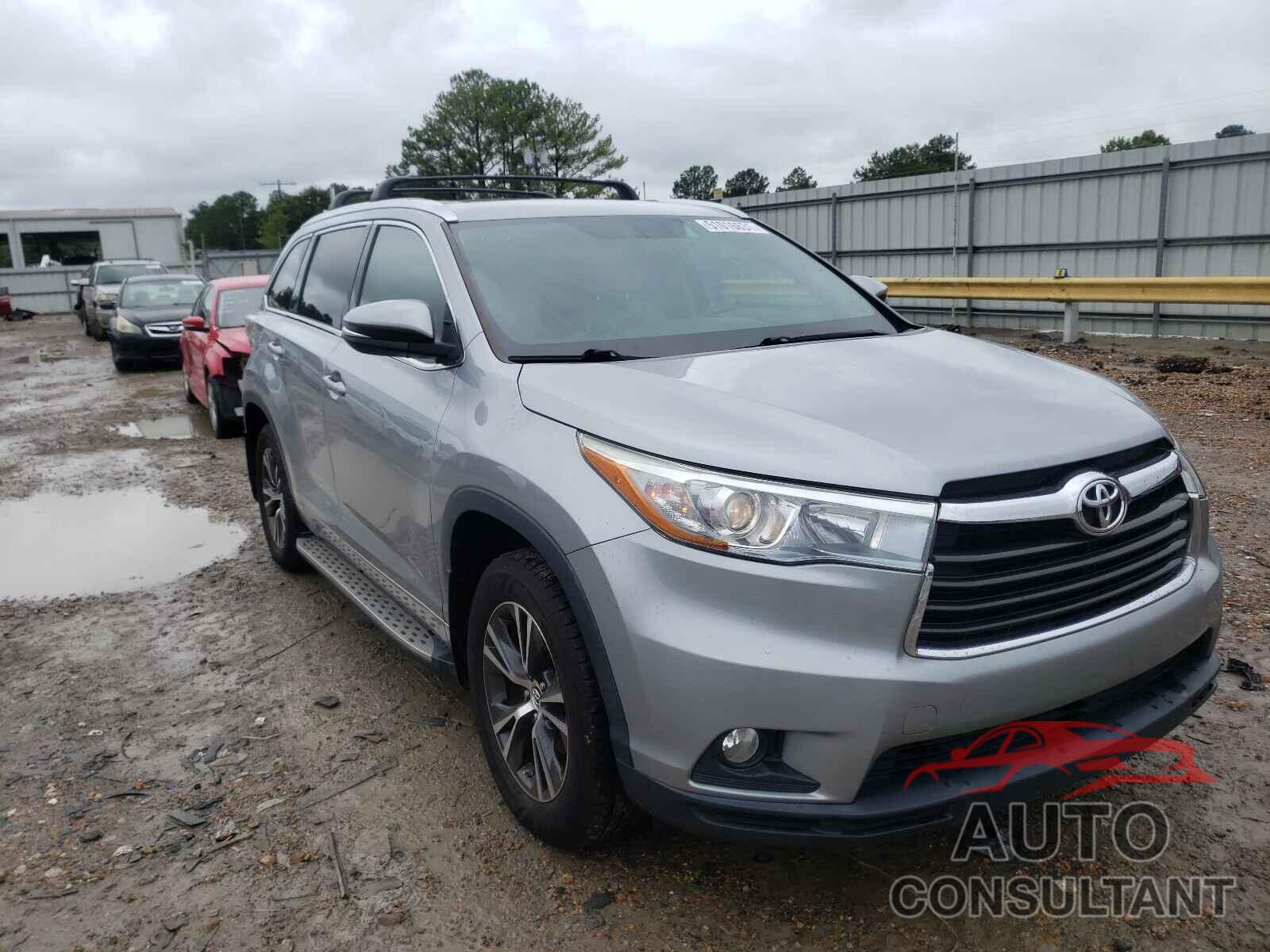 TOYOTA HIGHLANDER 2016 - 5TDKKRFH3GS146033