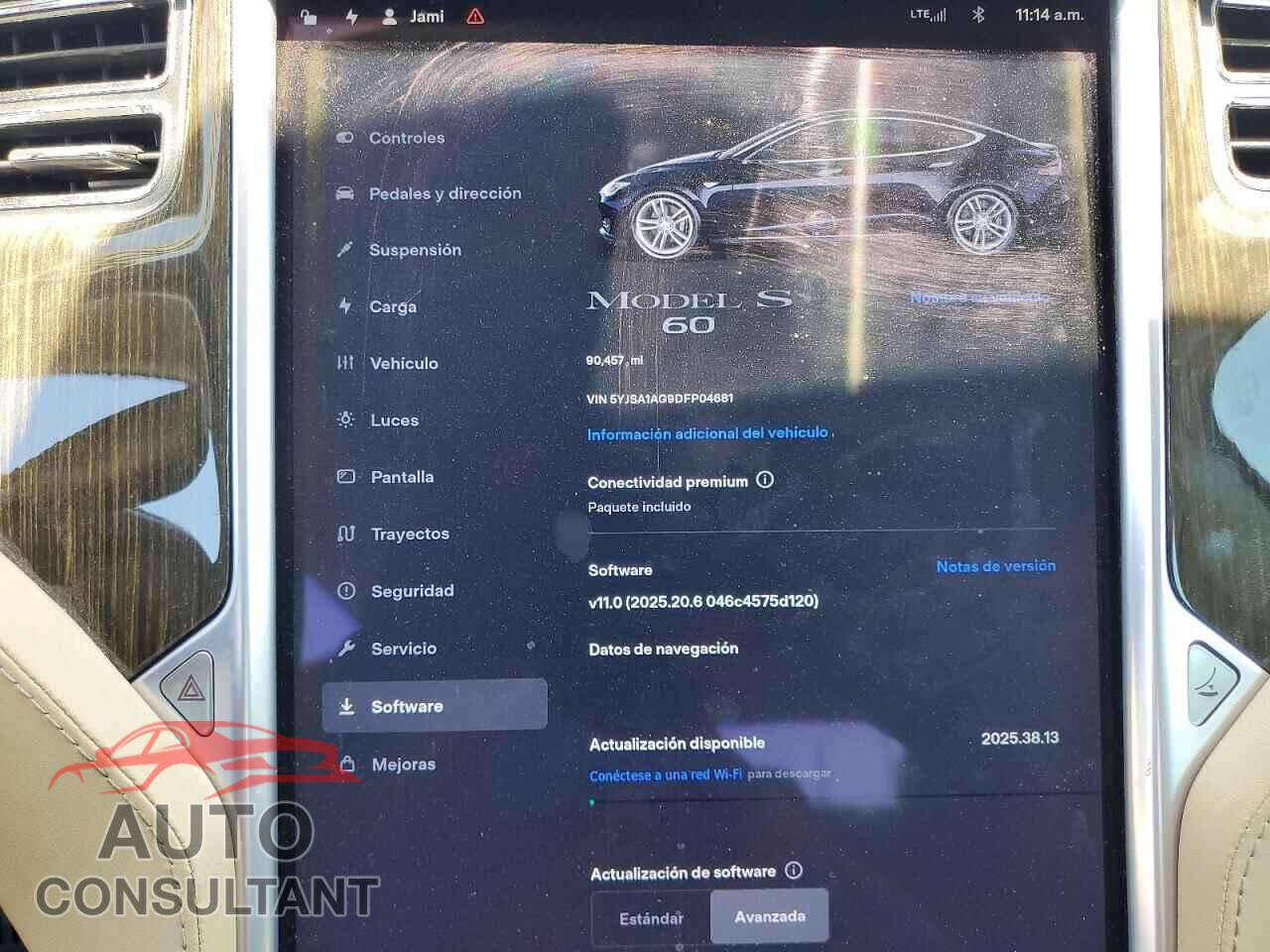 TESLA MODEL S 2013 - 5YJSA1AG9DFP04681