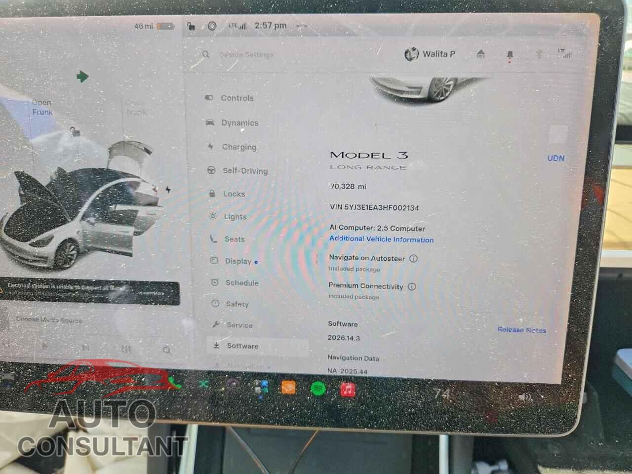 TESLA MODEL 3 2017 - 5YJ3E1EA3HF002134