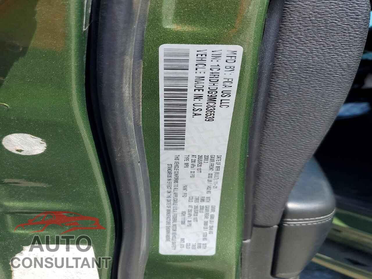DODGE DURANGO 2021 - 1C4RDHDG9MC836539