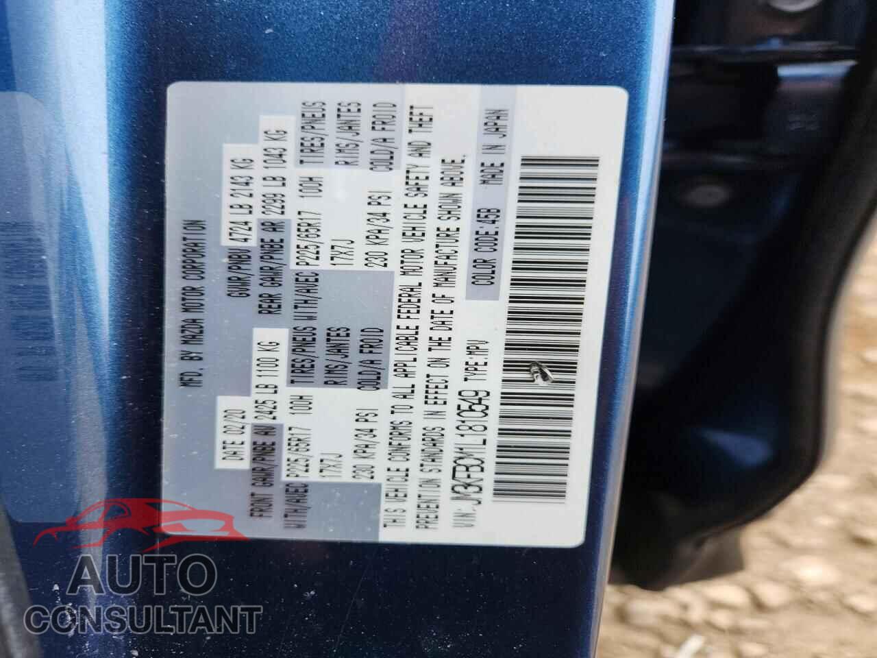 MAZDA CX-5 2020 - JM3KFBCM1L1810549