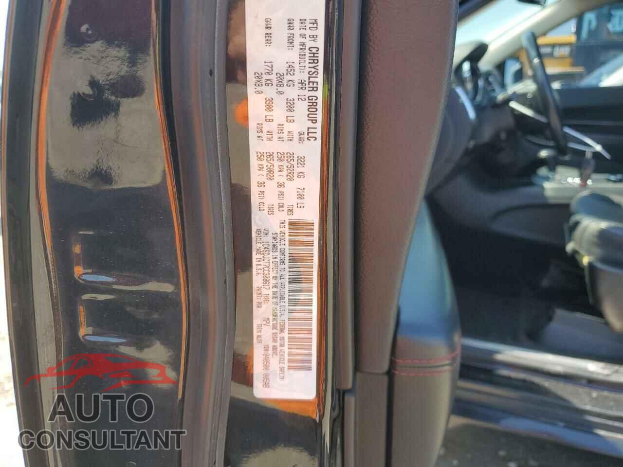 DODGE DURANGO 2012 - 1C4SDJCT7CC308617