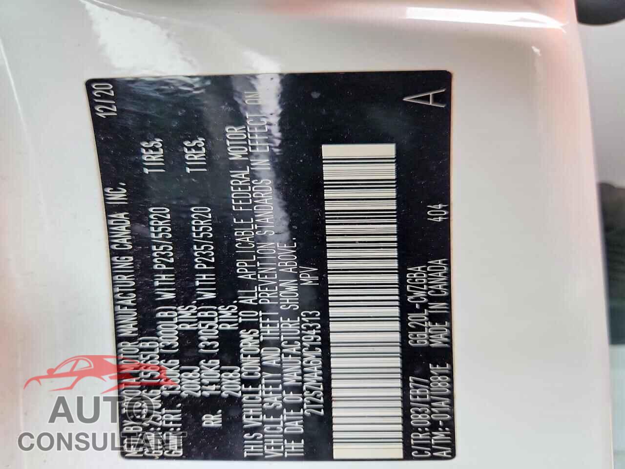 LEXUS RX350 2021 - 2T2SZMAA6MC194313