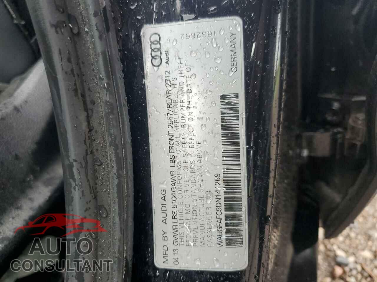 AUDI A6 2013 - WAUGFAFC9DN141269