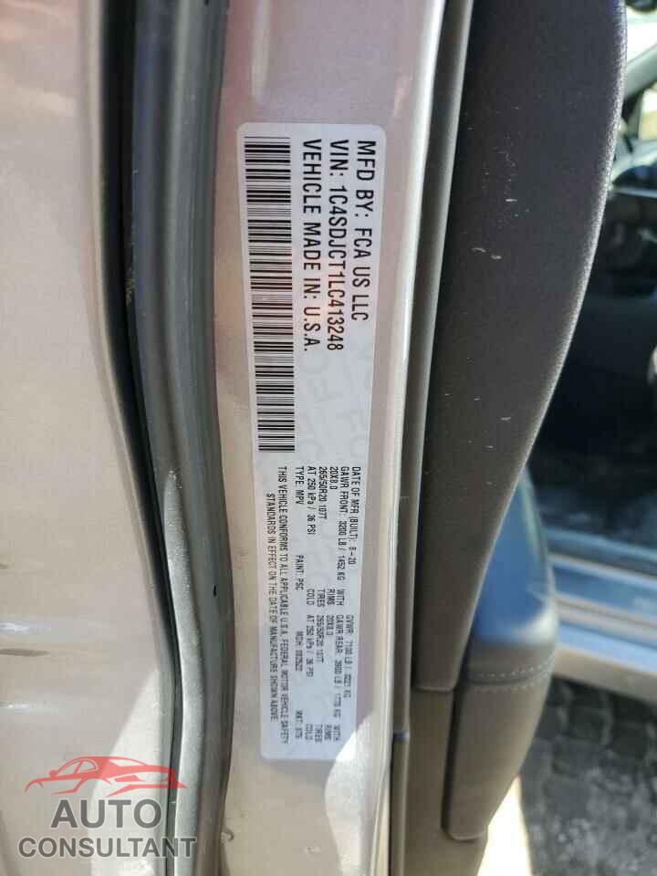 DODGE DURANGO 2020 - 1C4SDJCT1LC413248